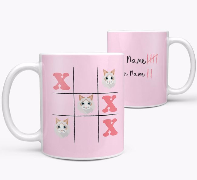 Noughts and Crosses: Personalized {breedCommonName} Mug